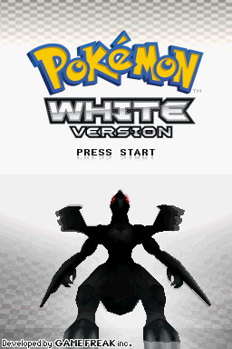 Pokémon White (U) Title Screen